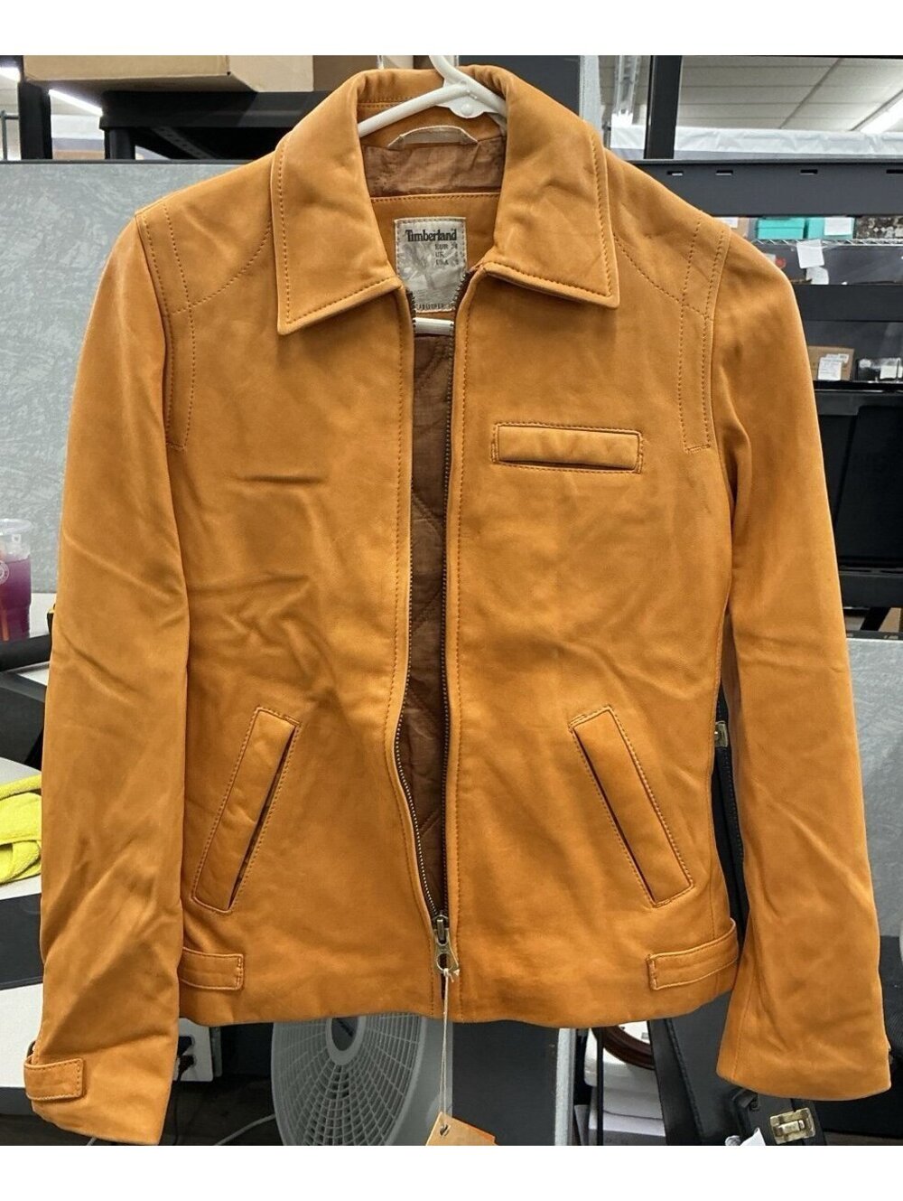 Timberland Men's Suede Flight Bomber Jacket
